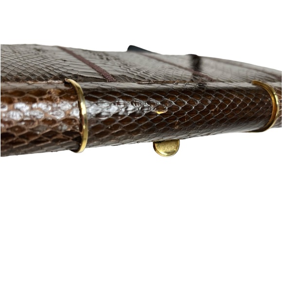 Vintage Glam: 1950's Authentic Snake Skin Handbag pre owned good condition - Picture 9 of 15